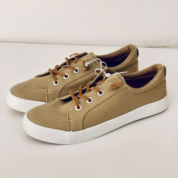 NWT TOMMY BAHAMA 10 Tan No-Tie Shoelaces Memory foam Cushioned Comfy Sneakers - Picture 1 of 12